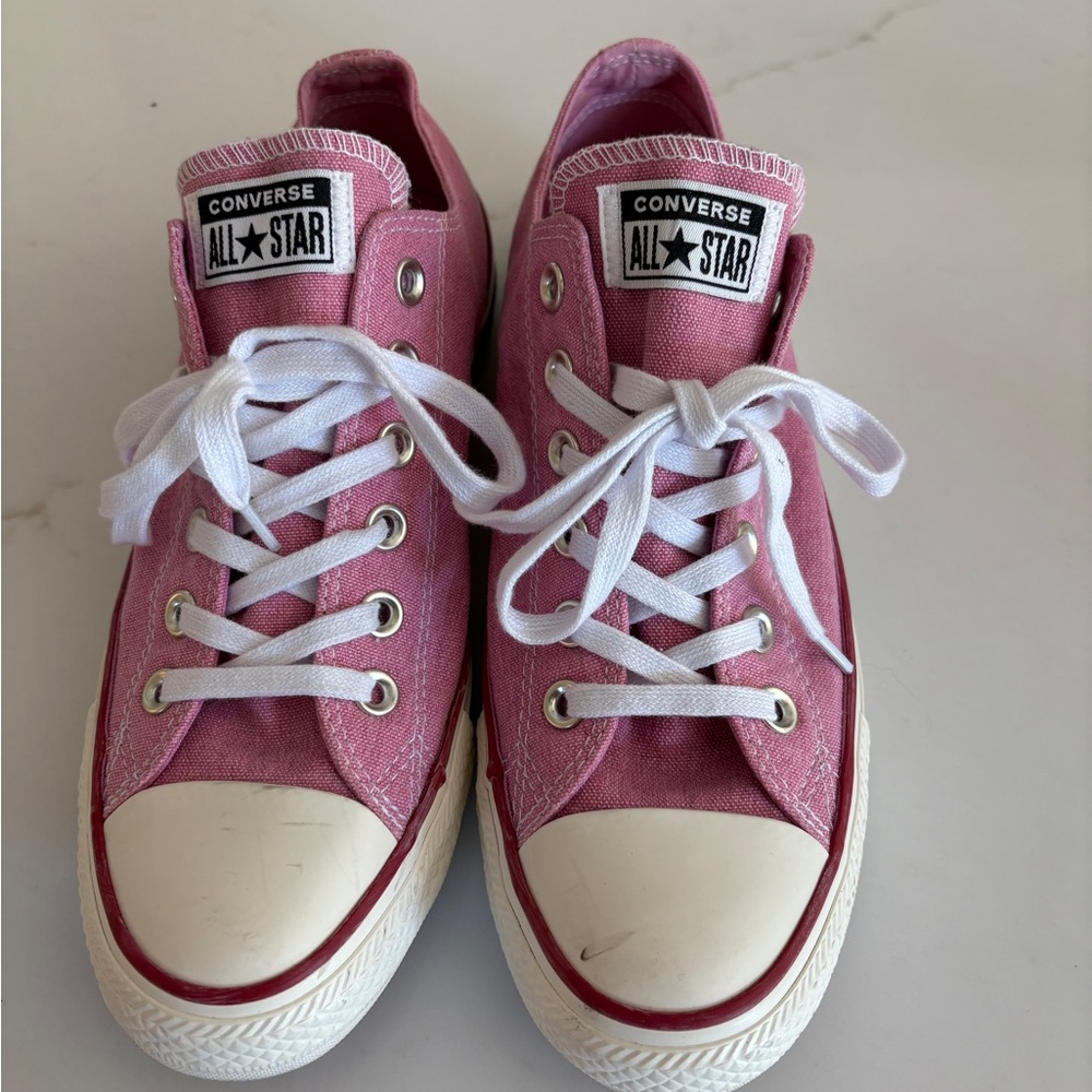 Converse Pink Canvas Sneakers
